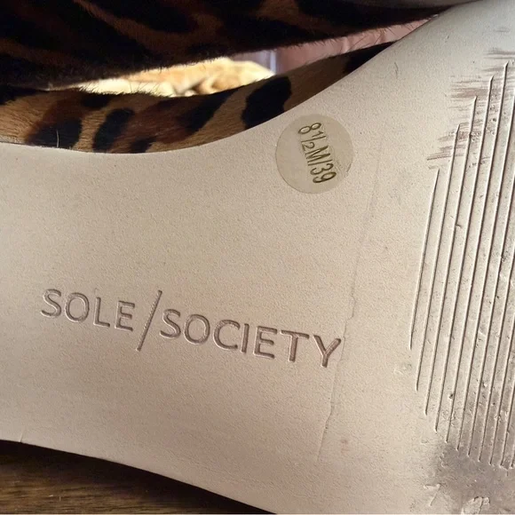 Sole Society Leopard-Print Booties - Picture 8 of 9